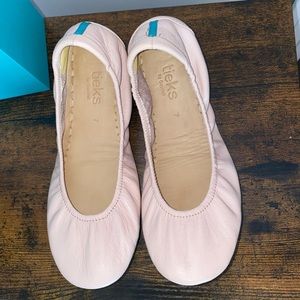 Tieks gently worn ballerina pink flats